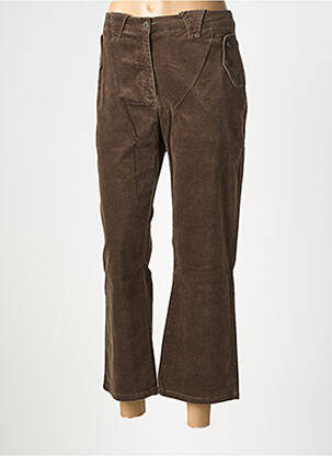 Pantalon 7/8 elasticitate mărime normală maro FLEUR DE SEL femeie