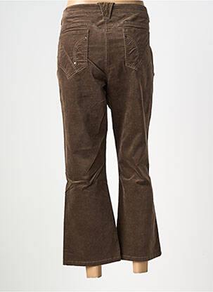Pantalon 7/8 elasticitate mărime normală maro FLEUR DE SEL femeie
