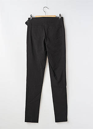 Pantalon slim talie elastică mărime normală negru LAUREN VIDAL femeie
