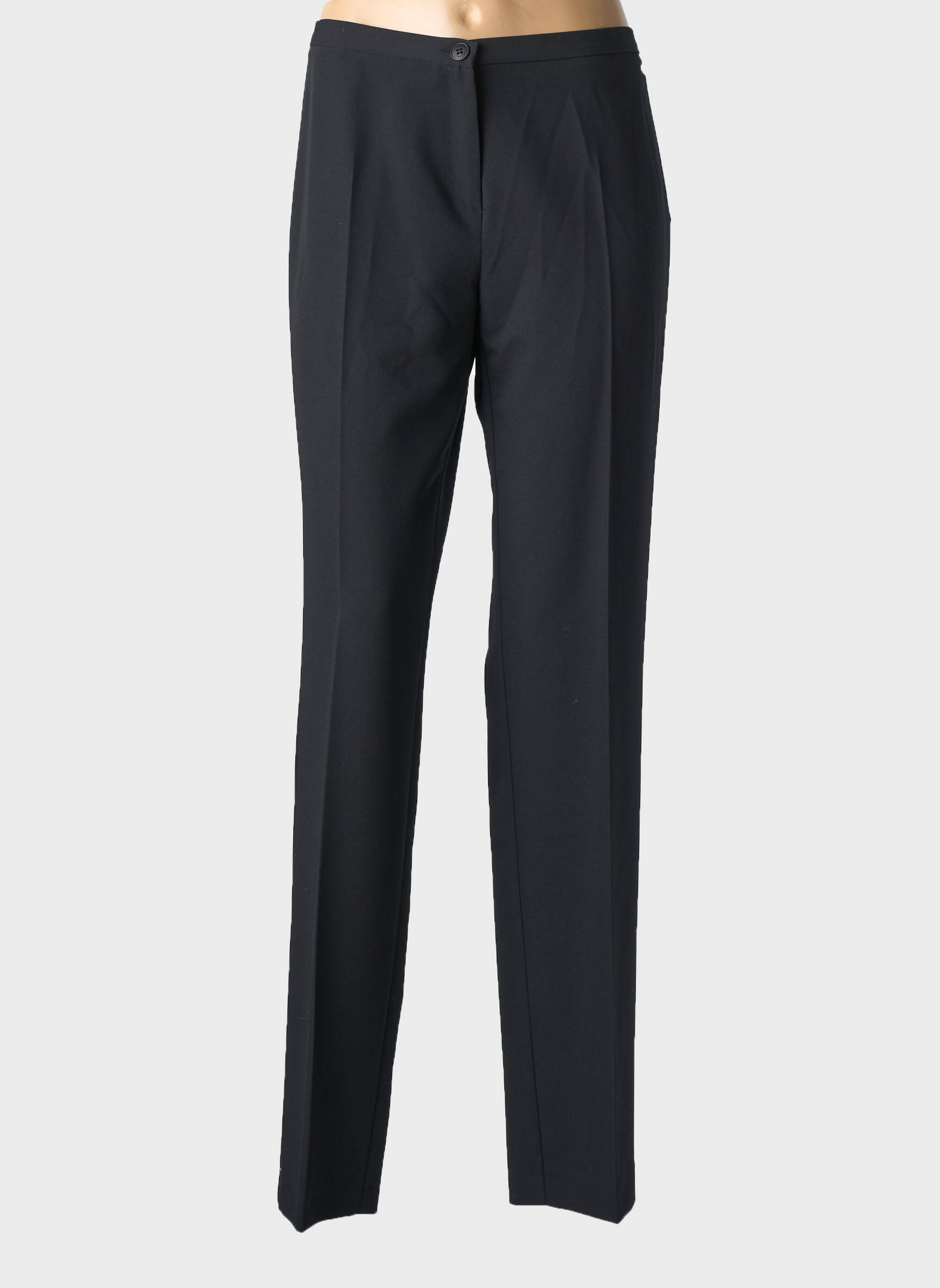Pantalon drept elasticitate mărime normală negru ANDAMIO femeie