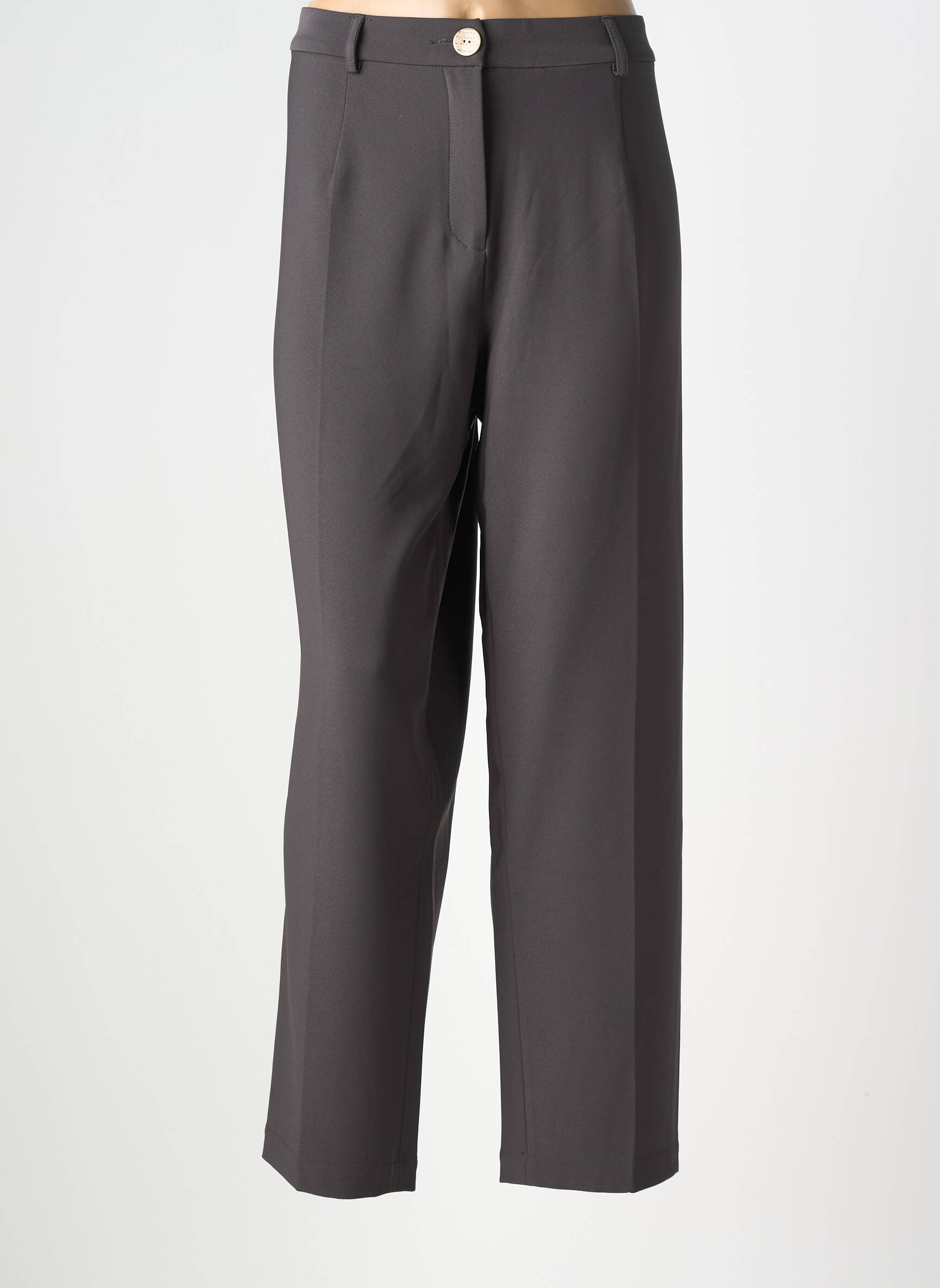 Pantalon drept elasticitate mărime normală gri ALL BEAUTIFUL femeie