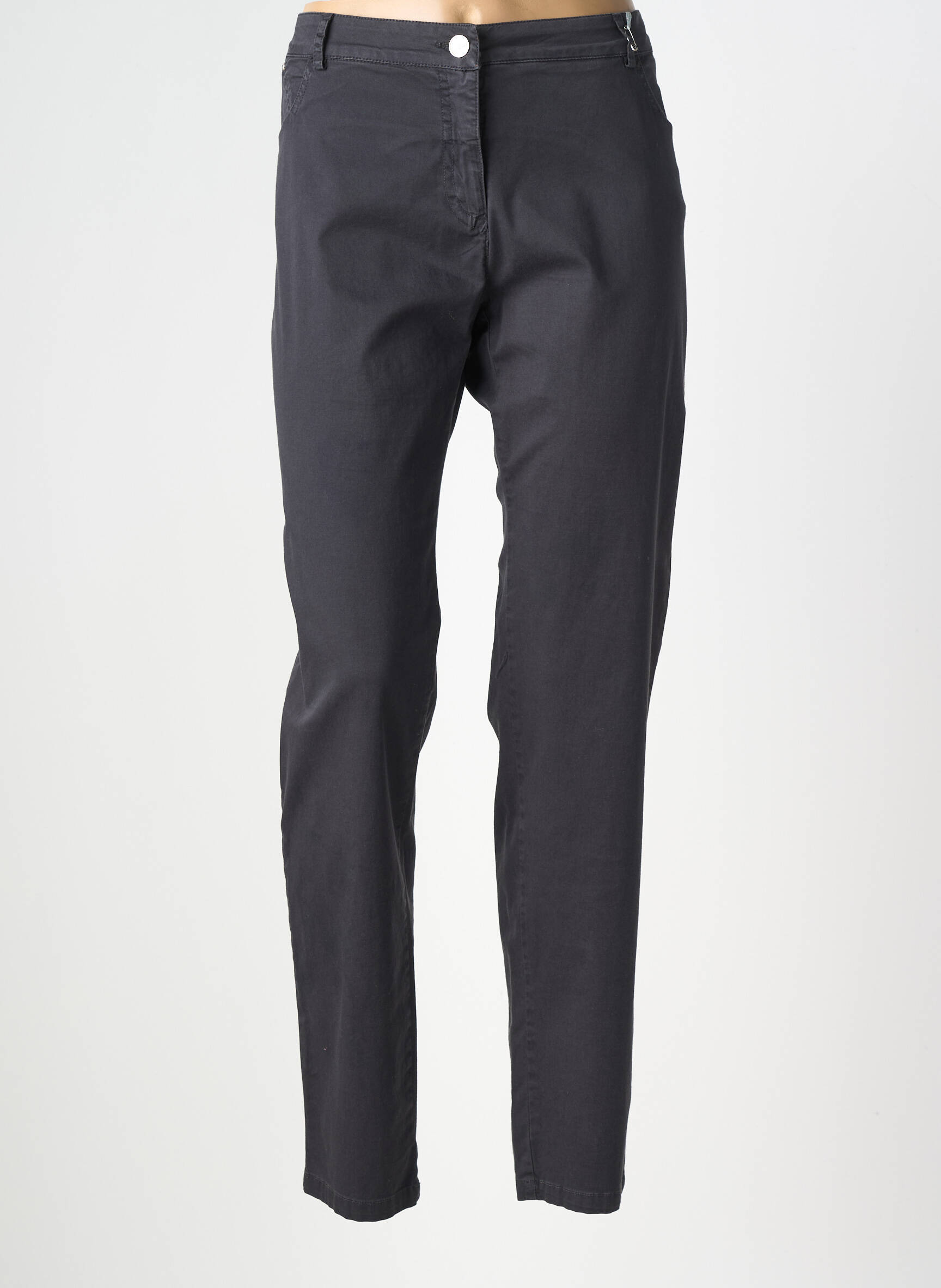 Pantalon drept elasticitate mărime normală negru ANDAMIO femeie
