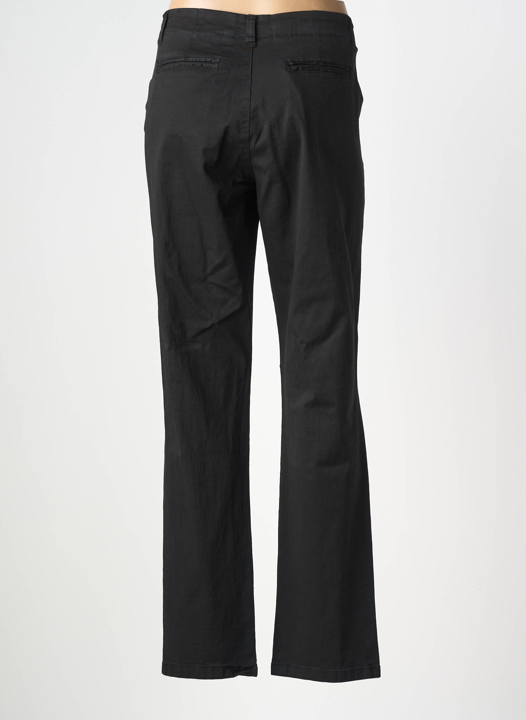 Pantalon drept elasticitate mărime normală negru POUSSIERE D'ETOLE femeie