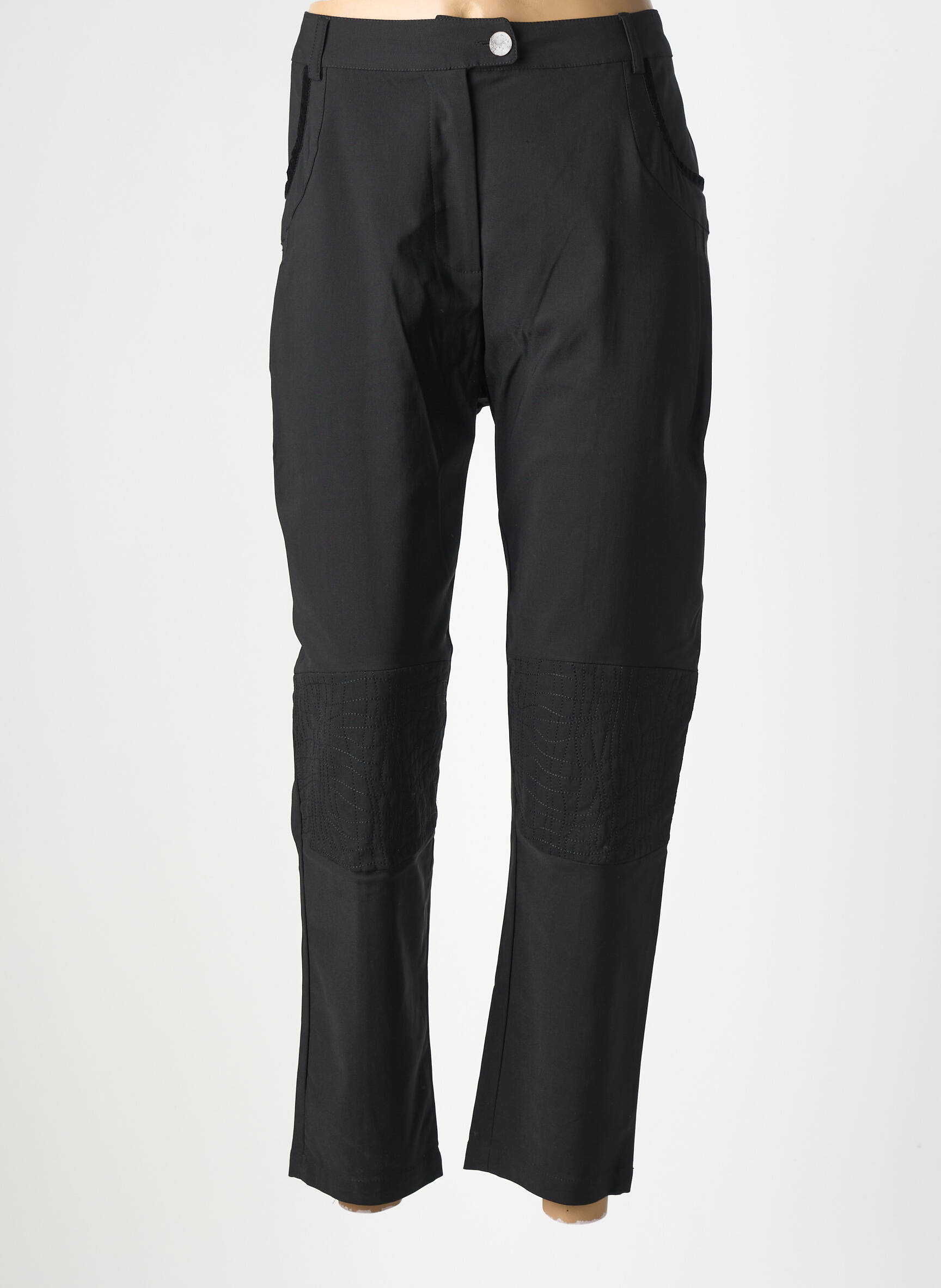 Pantalon drept elasticitate mărime normală negru ALL BEAUTIFUL femeie