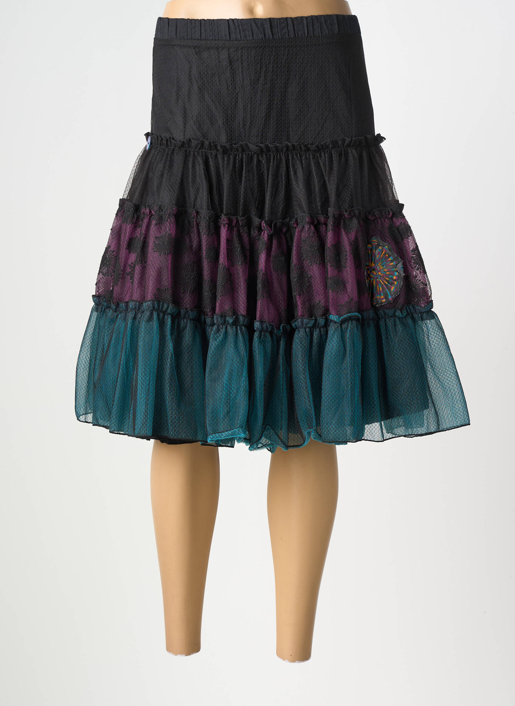 Fustă midi croială dreaptă negru ALL BEAUTIFUL femeie