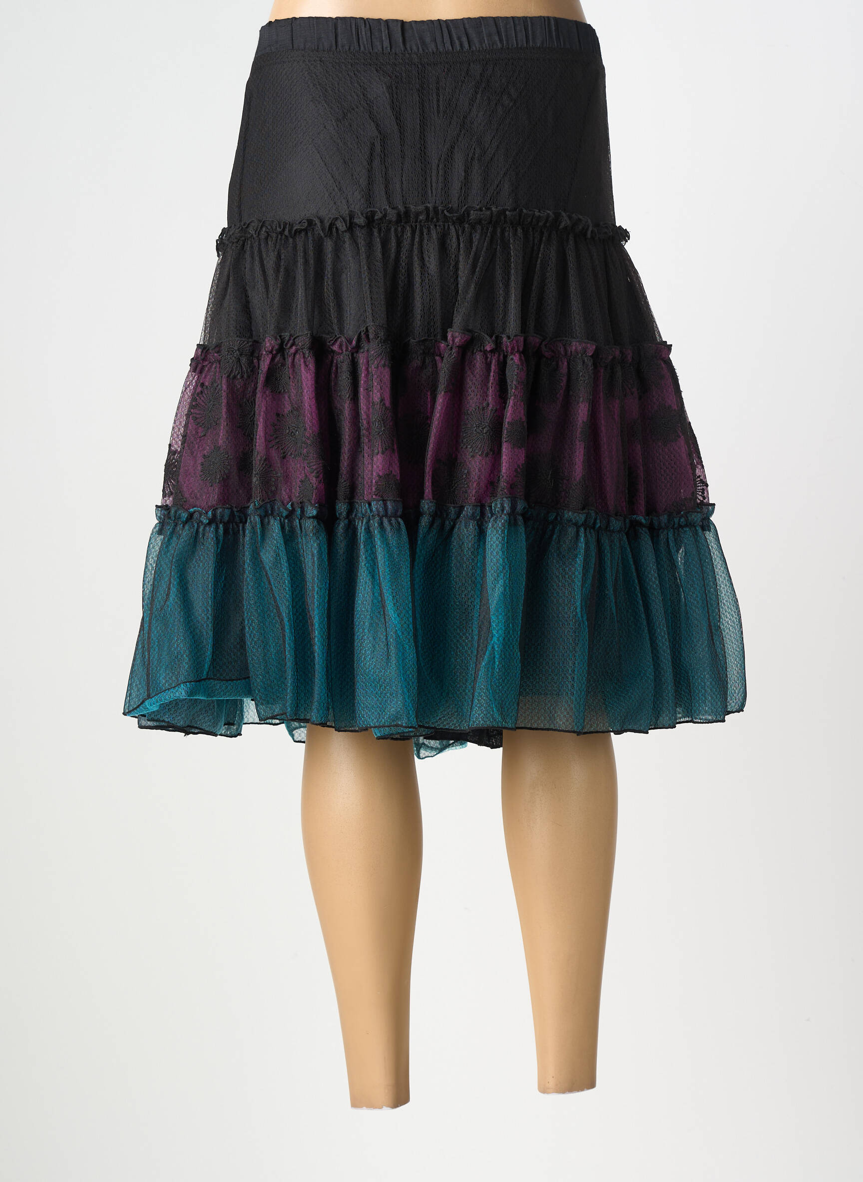 Fustă midi croială dreaptă negru ALL BEAUTIFUL femeie