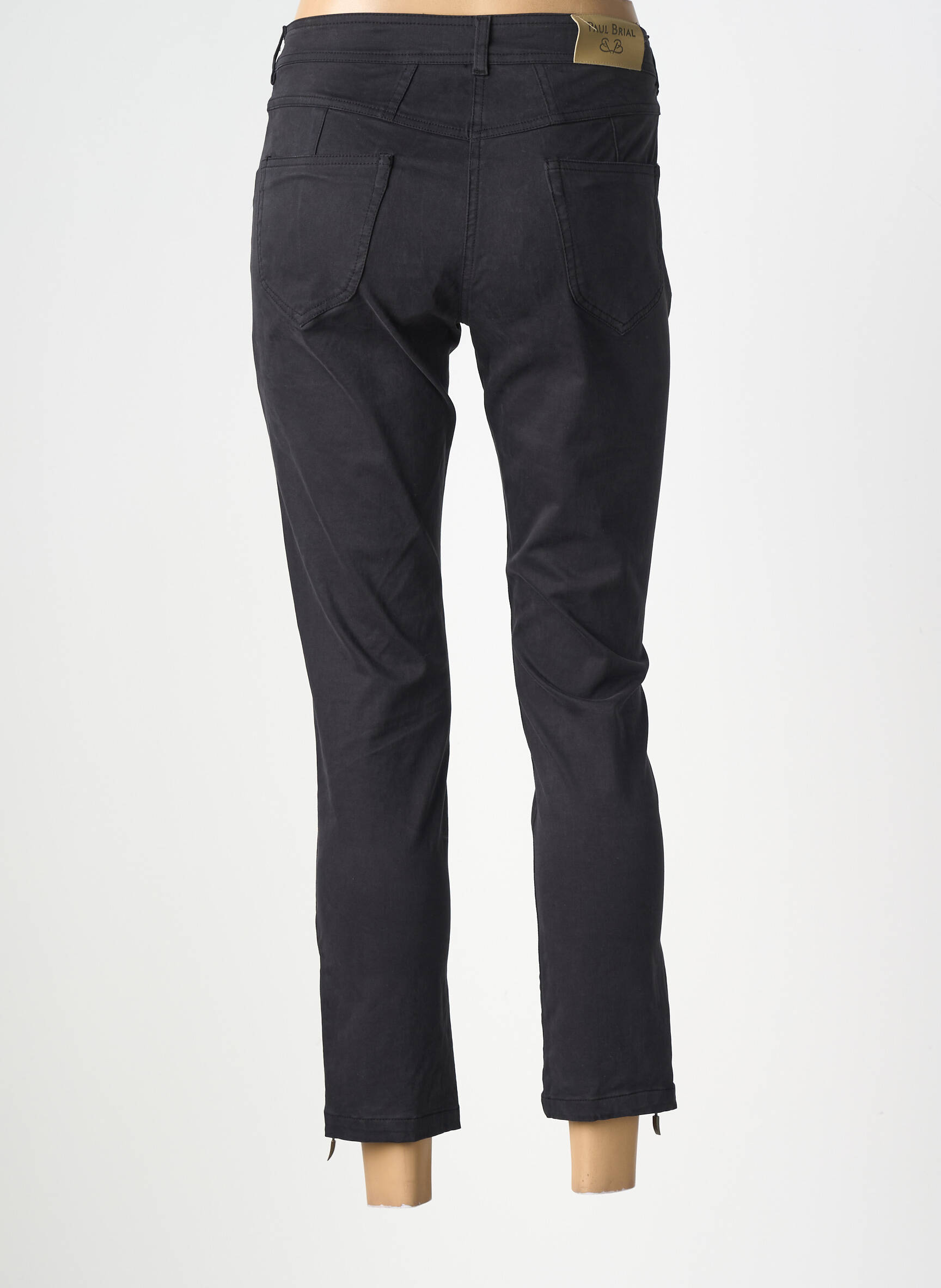 Pantalon 7/8 elasticitate mărime normală negru PAUL BRIAL femeie