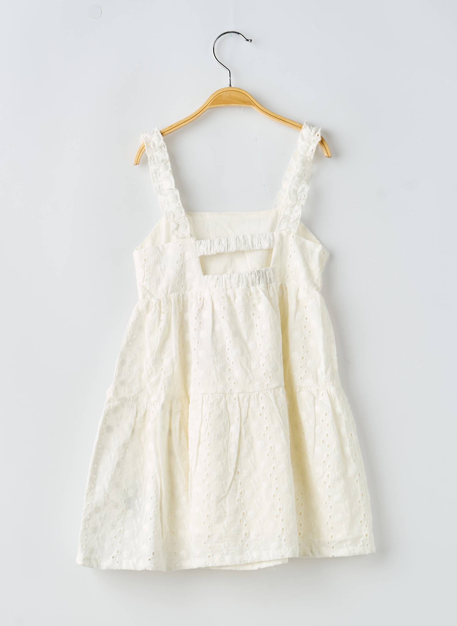 Rochie scurtă căptușeală fără mâneci alb ZY fată
