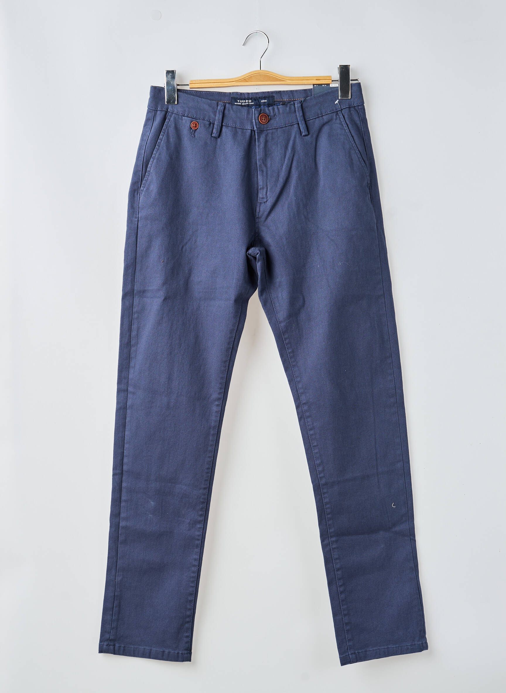 Pantalon chino elasticitate mărime normală albastru TIFFOSI bărbat