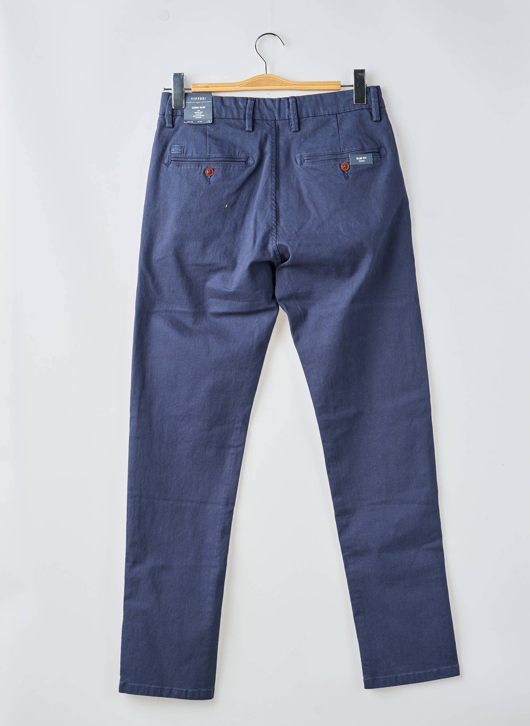 Pantalon chino elasticitate mărime normală albastru TIFFOSI bărbat