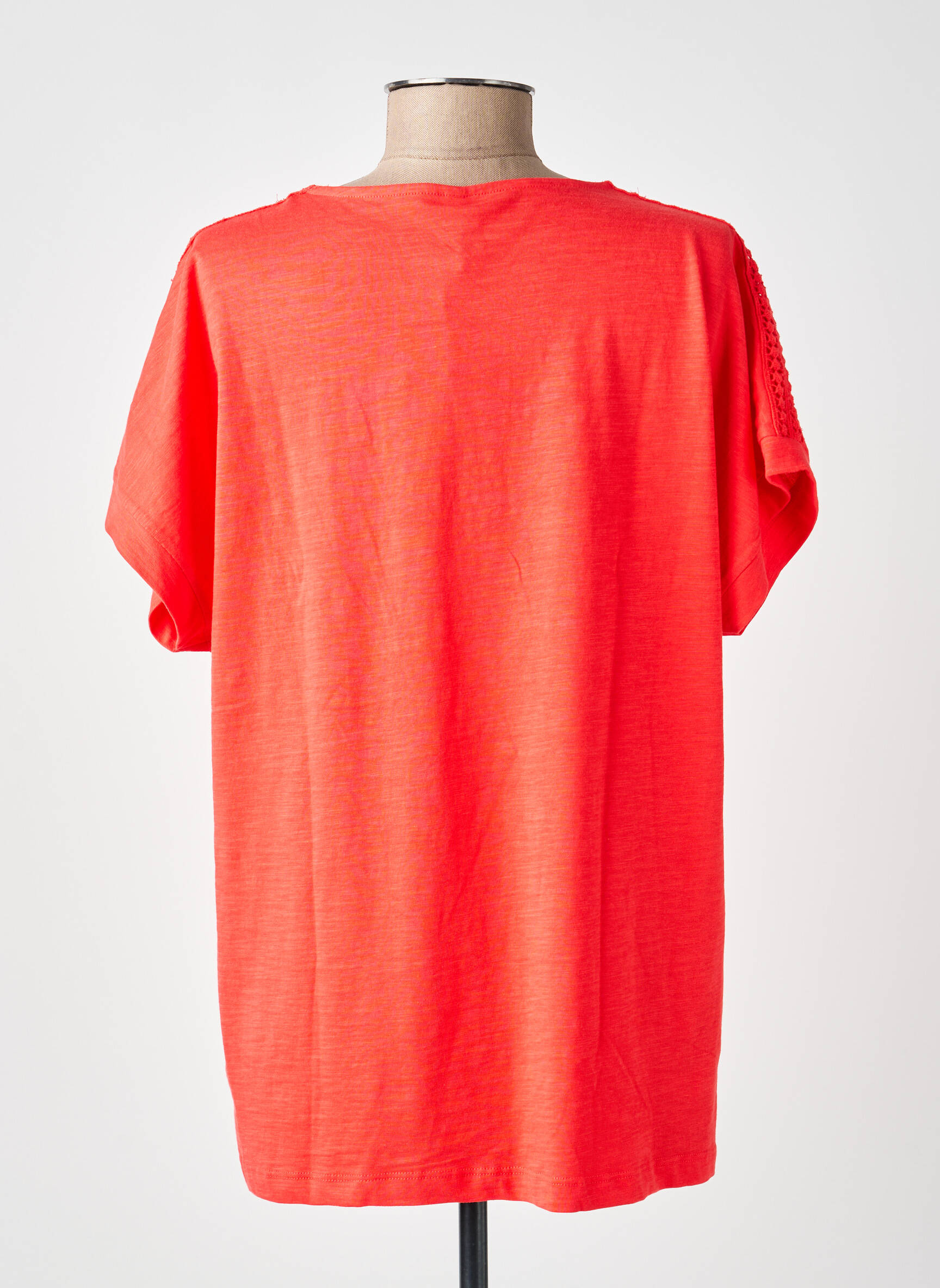 Tricou croială dreaptă mâneci scurte roșu SOYACONCEPT femeie