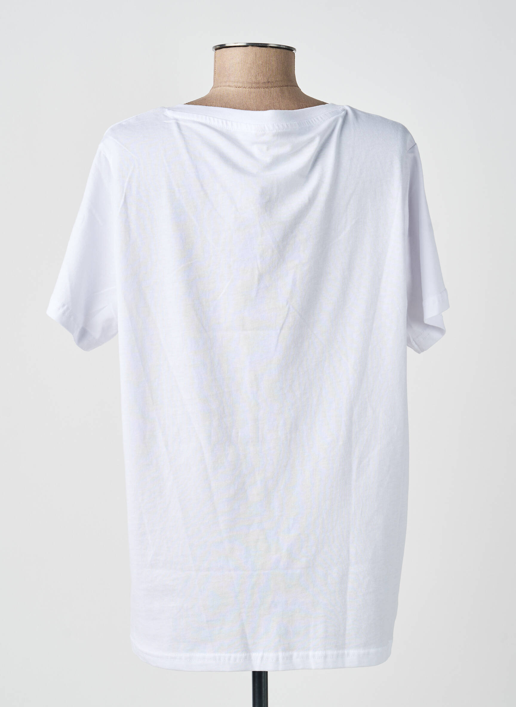 Tricou croială dreaptă mâneci scurte alb SOYACONCEPT femeie
