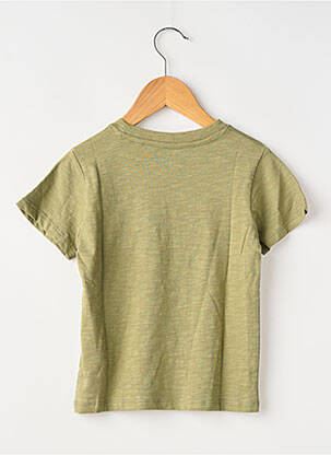 Tricou croială dreaptă mâneci scurte verde ZY băiat