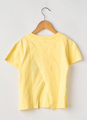 Tricou croială dreaptă mâneci scurte galben ZY fată
