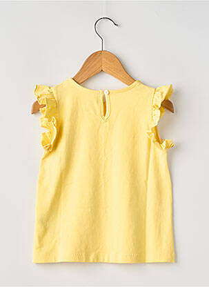 Tricou elasticitate mâneci scurte galben ZY fată
