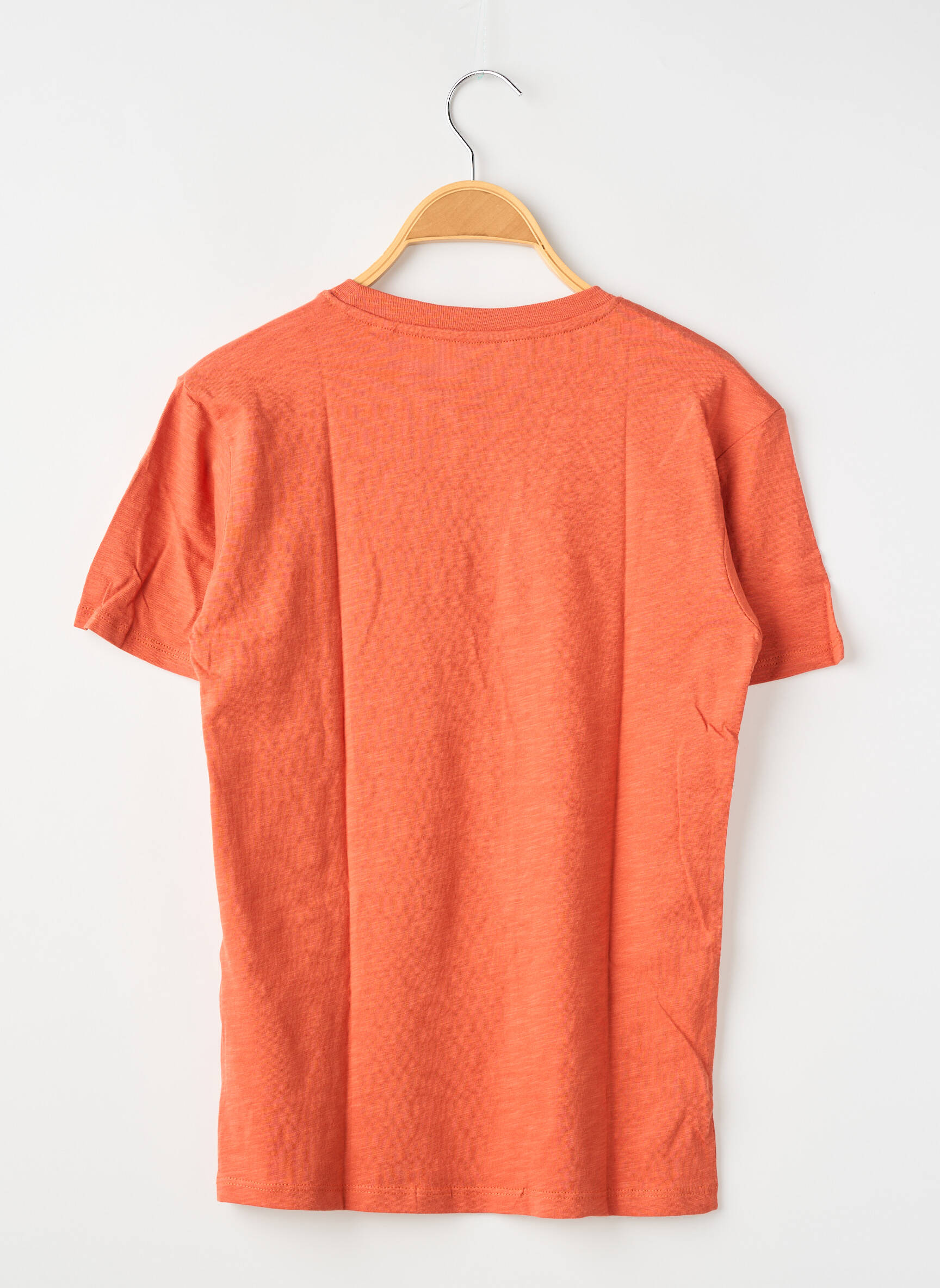 Tricou croială dreaptă mâneci scurte portocalie ZY băiat