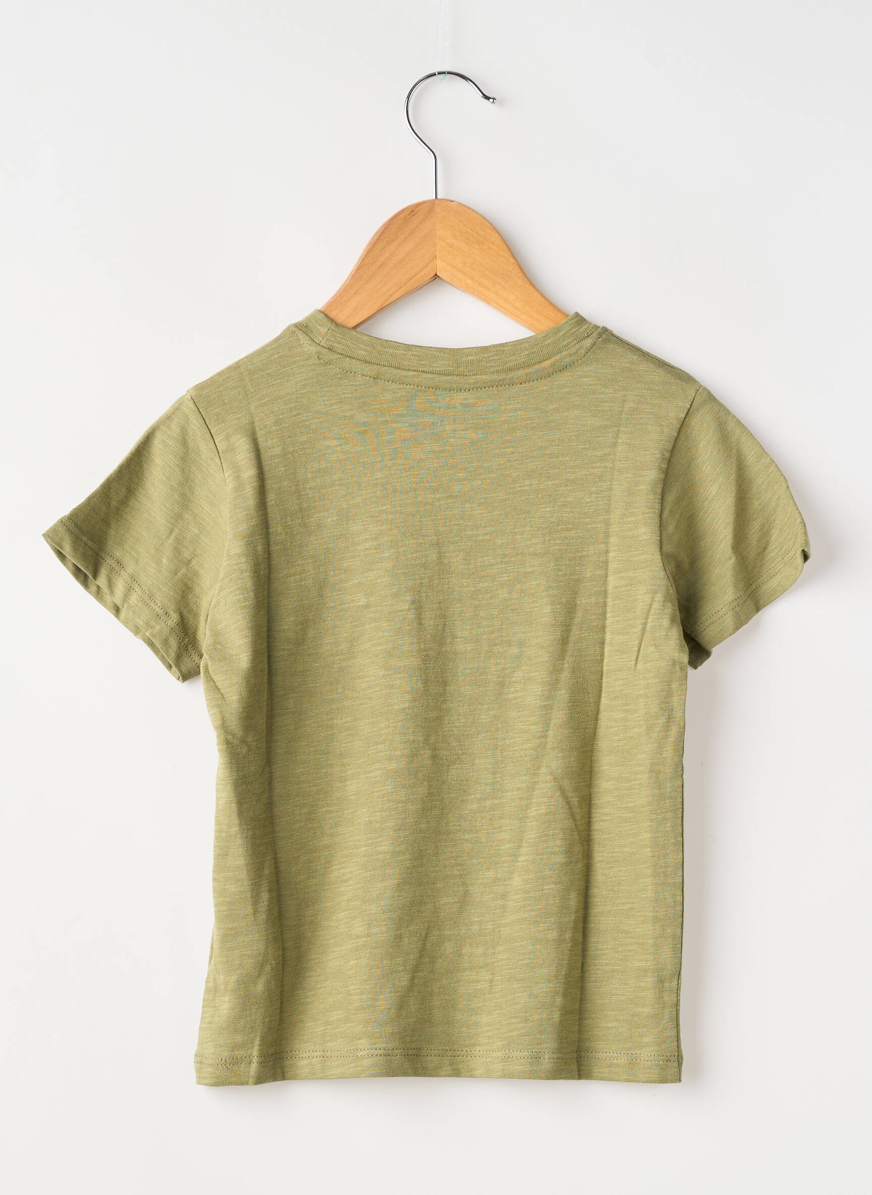 Tricou croială dreaptă mâneci scurte verde ZY băiat