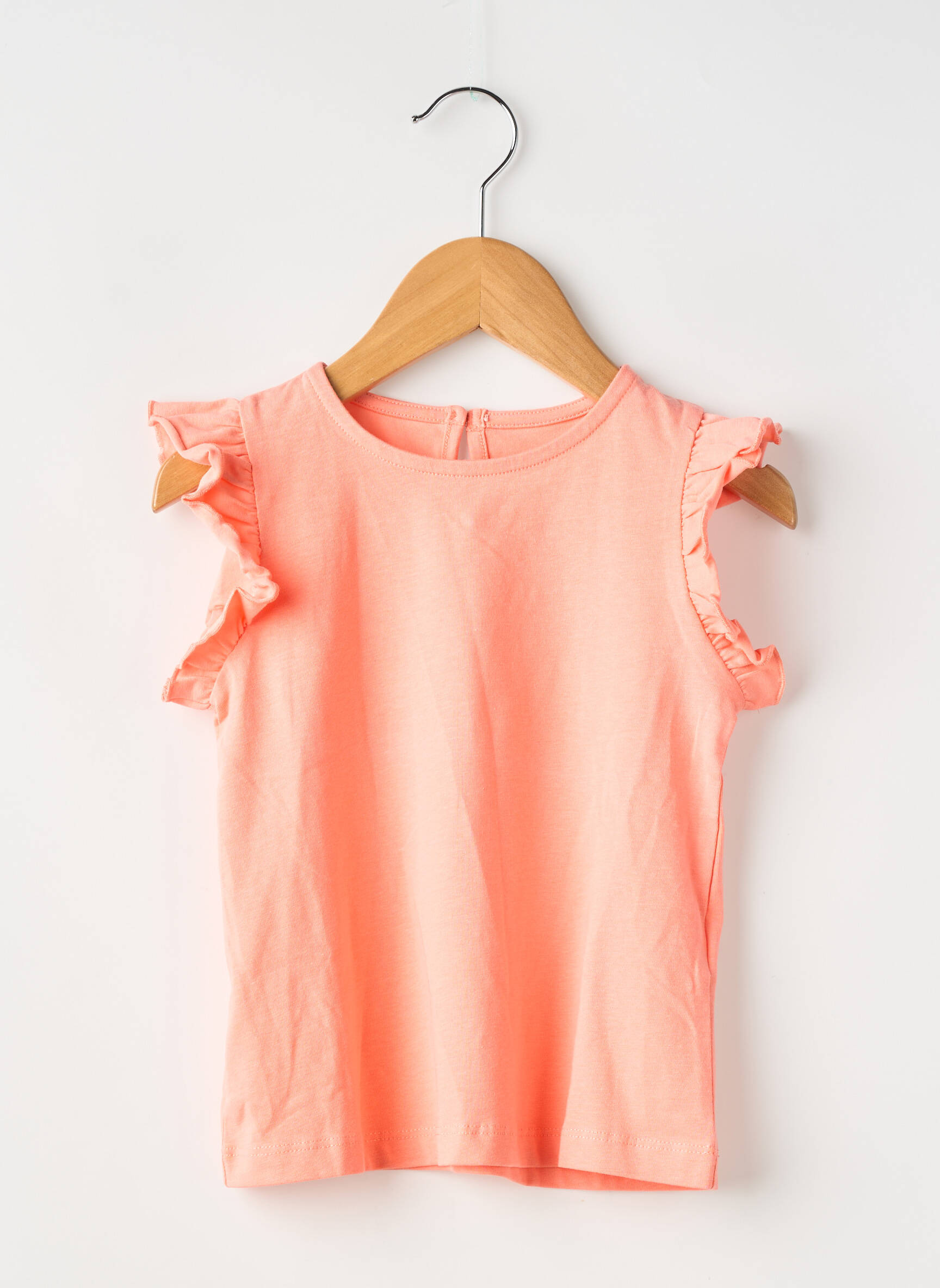 Tricou elasticitate mâneci scurte portocalie ZY fată