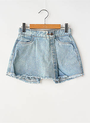 Șort țesătură denim mărime reglabilă albastru ZY fată
