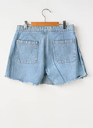 Șort țesătură denim mărime reglabilă albastru ZY fată