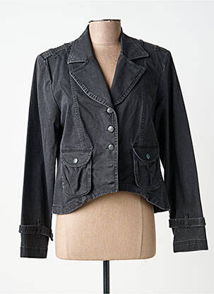 Jachete casual guler tip costum negru PAUL BRIAL femeie