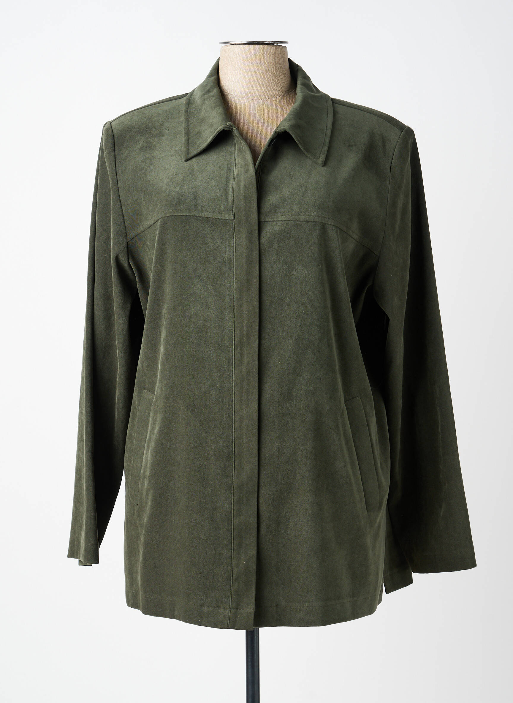 Jachete casual țesătură suedină verde PRUNELLE femeie
