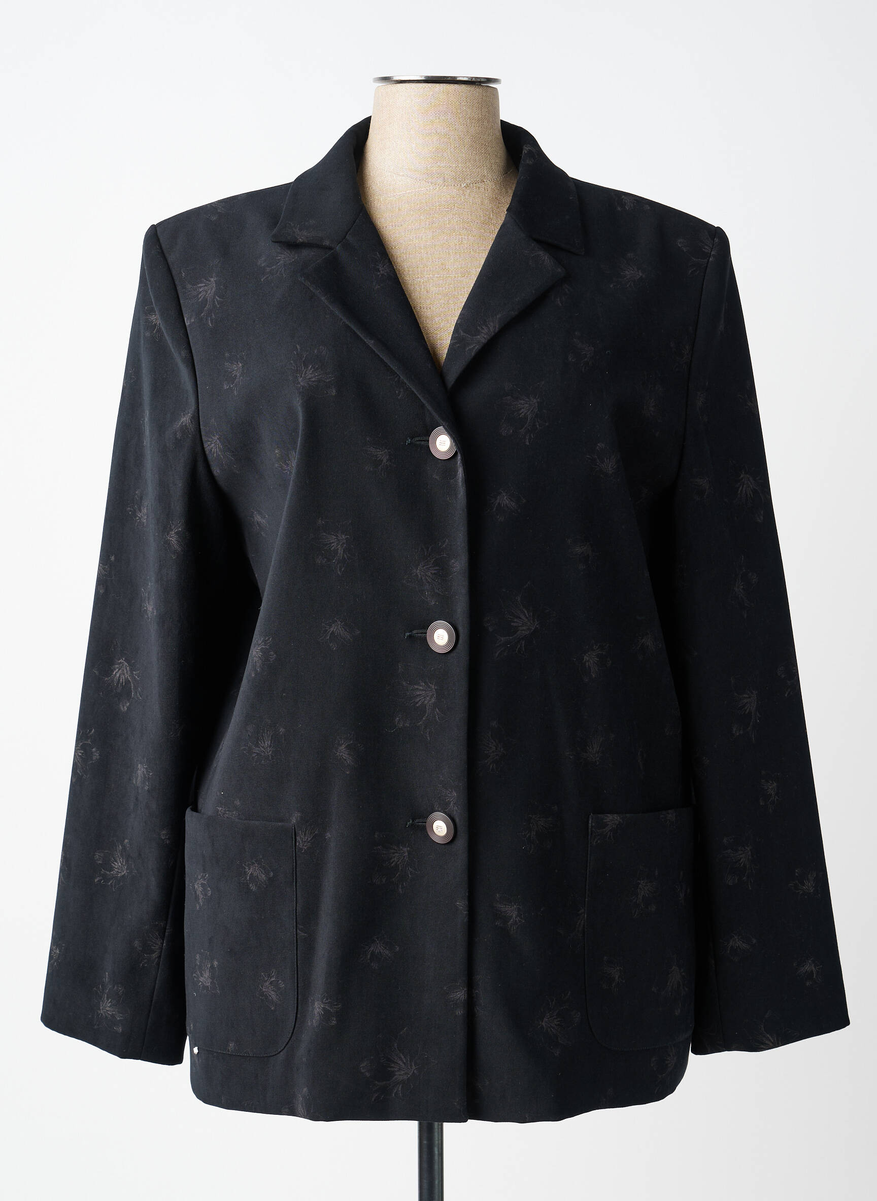 Sacou buzunare negru FEDORA femeie