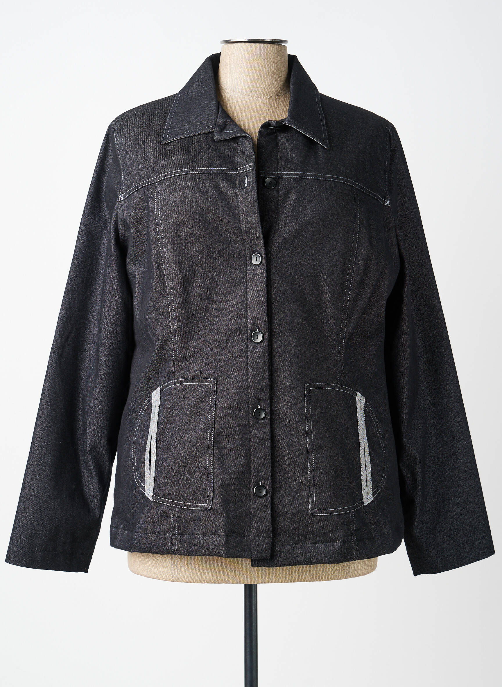 Jachete casual croială dreaptă negru CARNET DE BORD femeie