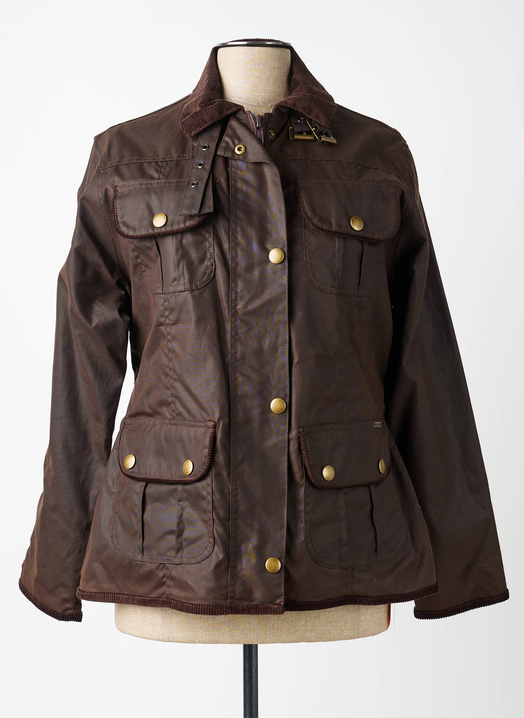 Parka mâneci lungi fără glugă maro ARMOR LUX femeie