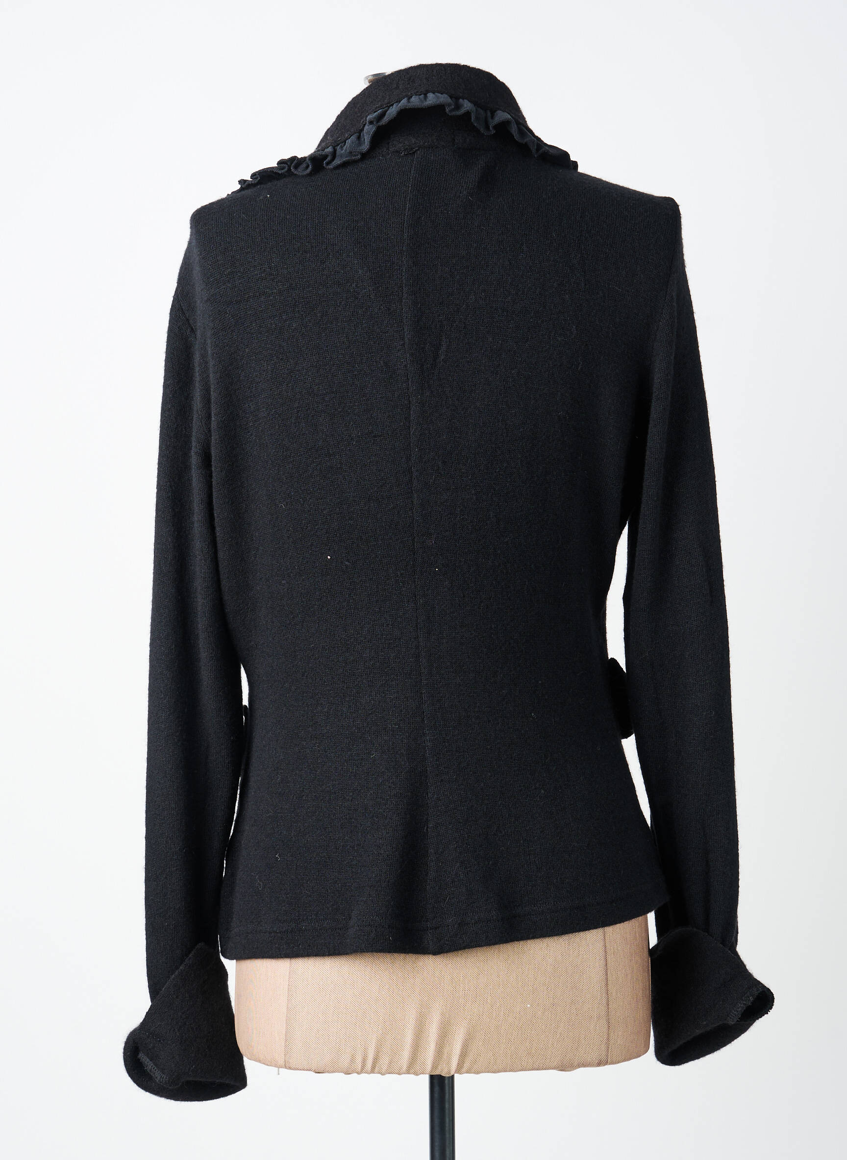 Jachete casual guler tip costum negru FINETTE femeie
