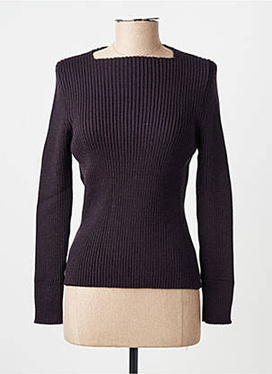 Pulover croială cambrată mâneci lungi violet MONTAGUT femeie