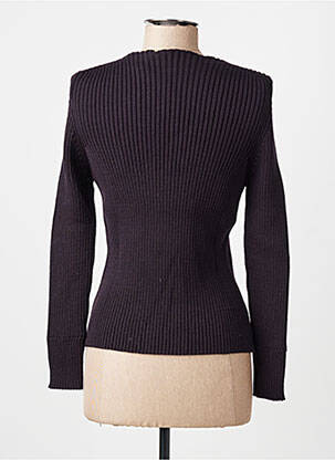 Pulover croială cambrată mâneci lungi violet MONTAGUT femeie