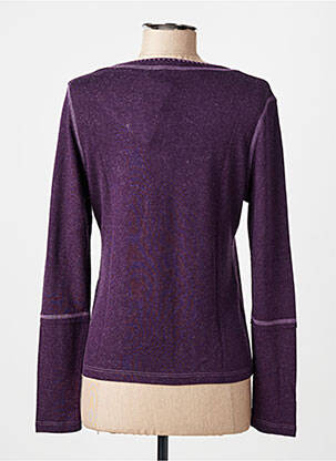 Top elasticitate mâneci lungi violet FINETTE femeie