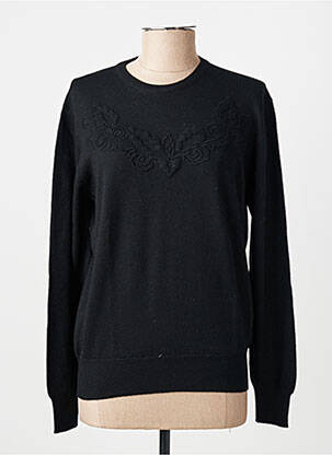 Pulover elasticitate mâneci lungi negru FINETTE femeie