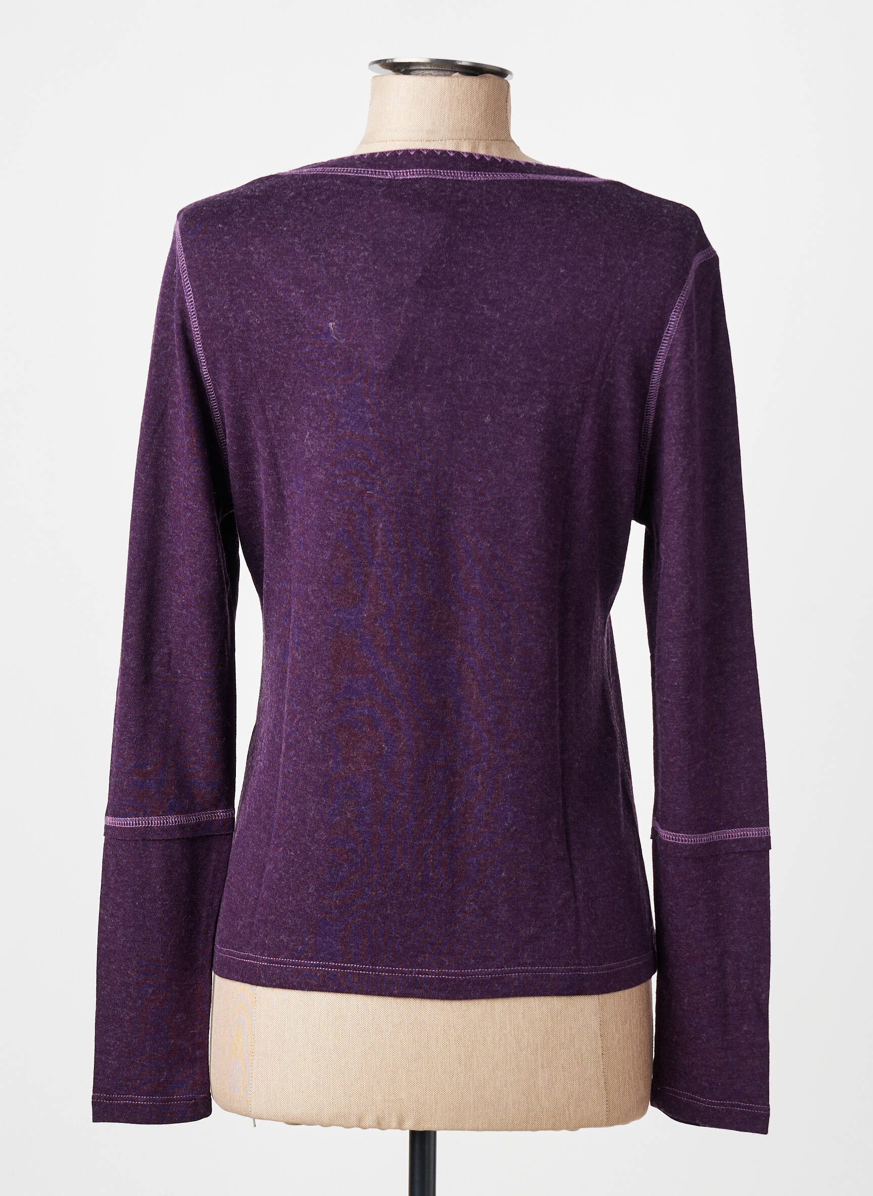 Top elasticitate mâneci lungi violet FINETTE femeie