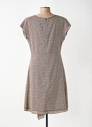 Rochie midi mâneci scurte mâneci scurte maro MAE MAHE femeie