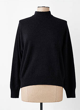 Pulover elasticitate mâneci lungi negru MONTAGUT femeie