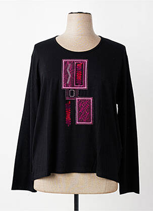 Tricou mâneci lungi mâneci lungi negru MONTAGUT femeie