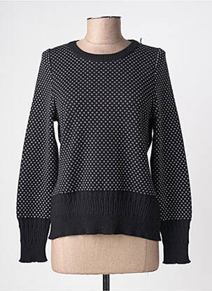 Pulover elasticitate mâneci lungi negru MONTAGUT femeie
