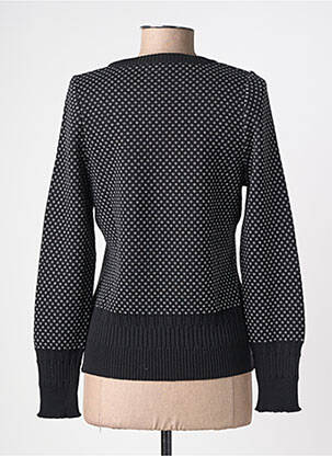 Pulover elasticitate mâneci lungi negru MONTAGUT femeie