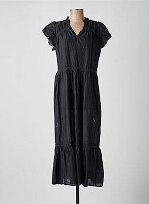 Rochie lungă mâneci scurte mâneci scurte negru SOYACONCEPT femeie