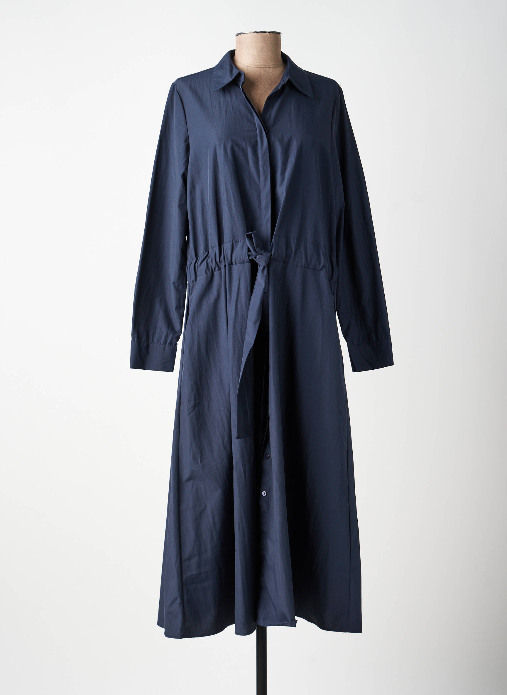Rochie lungă mâneci lungi mâneci lungi albastru SOYACONCEPT femeie