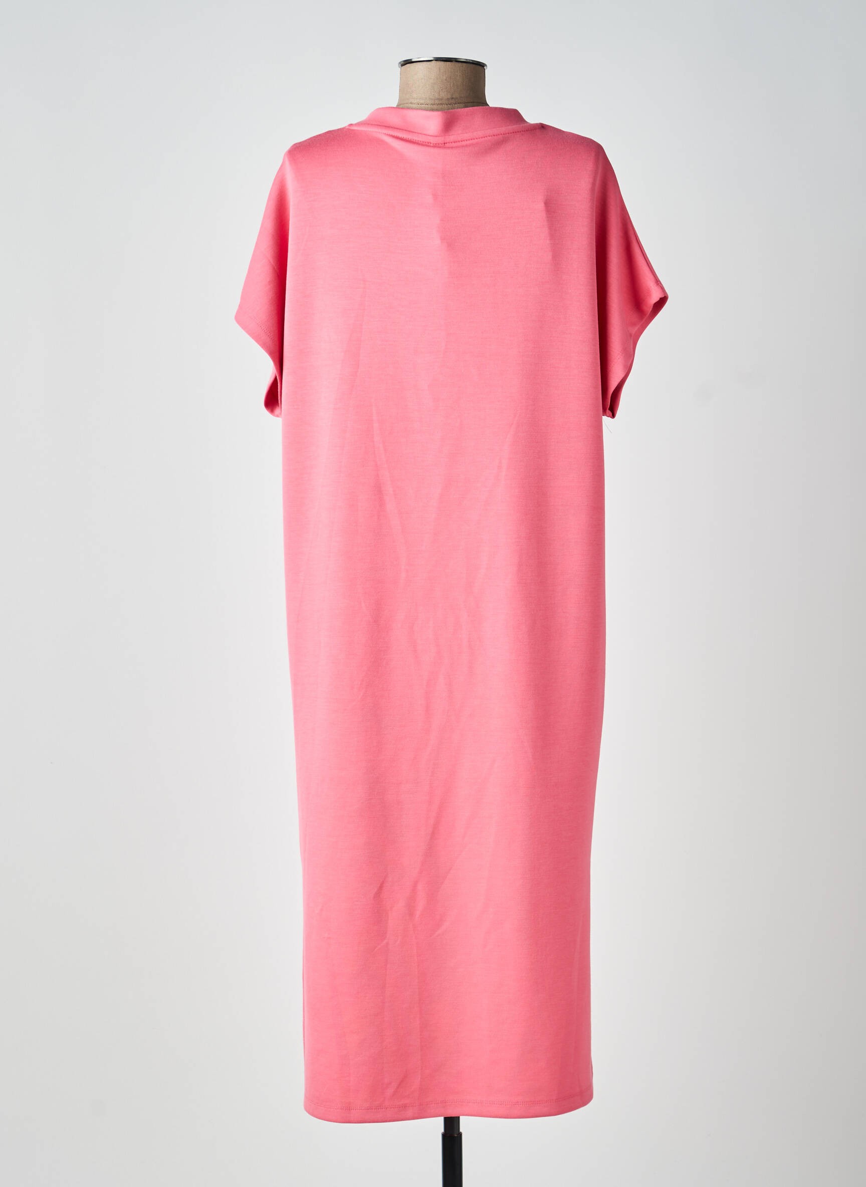 Rochie midi mâneci scurte mâneci scurte roz SOYACONCEPT femeie