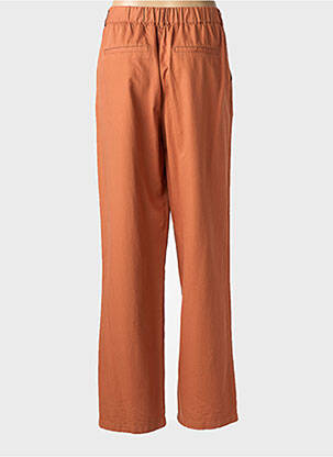 Pantalon drept talie elastică portocalie C'EST BEAU LA VIE femeie