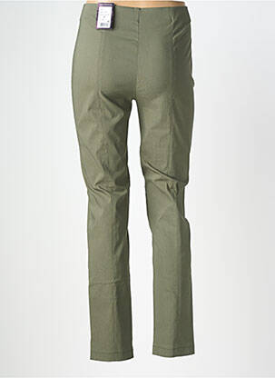 Pantalon slim talie înaltă talie înaltă verde ANNA MONTANA femeie
