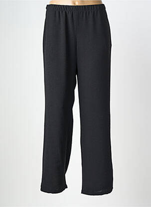 Pantalon drept țesătură crep mărime normală negru AZAY femeie