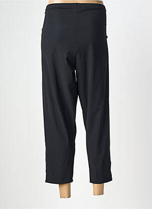 Pantalon trei sferturi elasticitate mărime normală negru MALOKA femeie