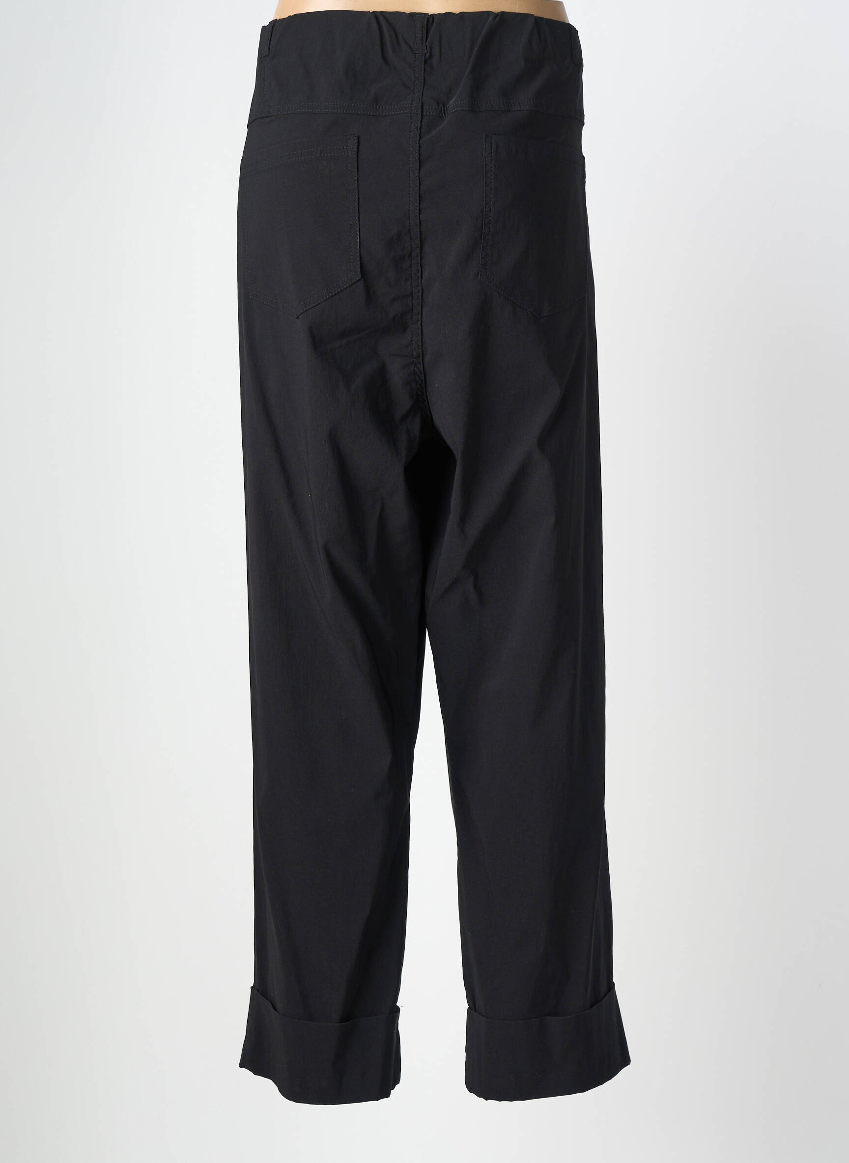 Pantalon drept elasticitate mărime normală negru CISO femeie
