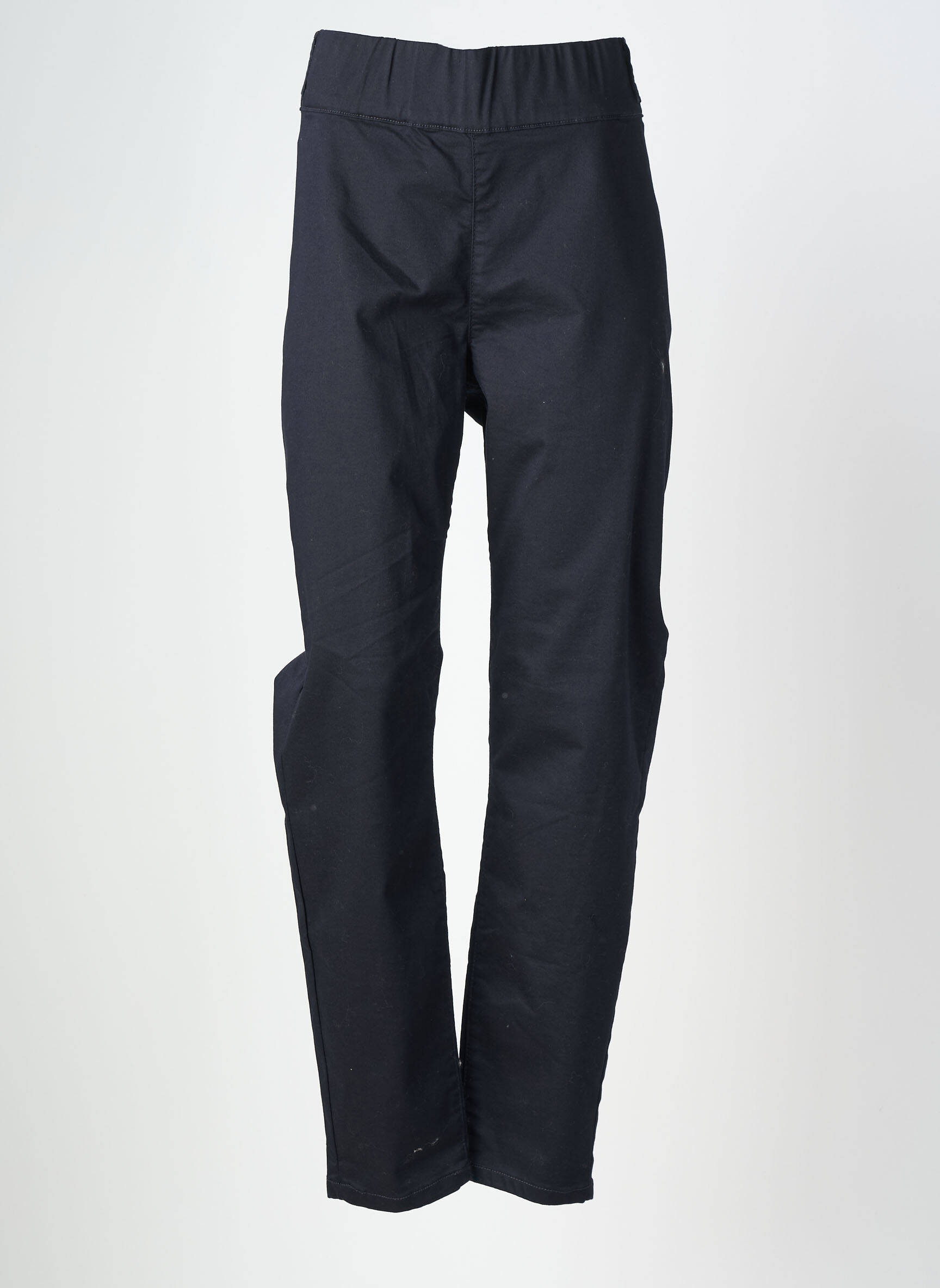 Pantalon slim talie elastică mărime normală negru CISO femeie