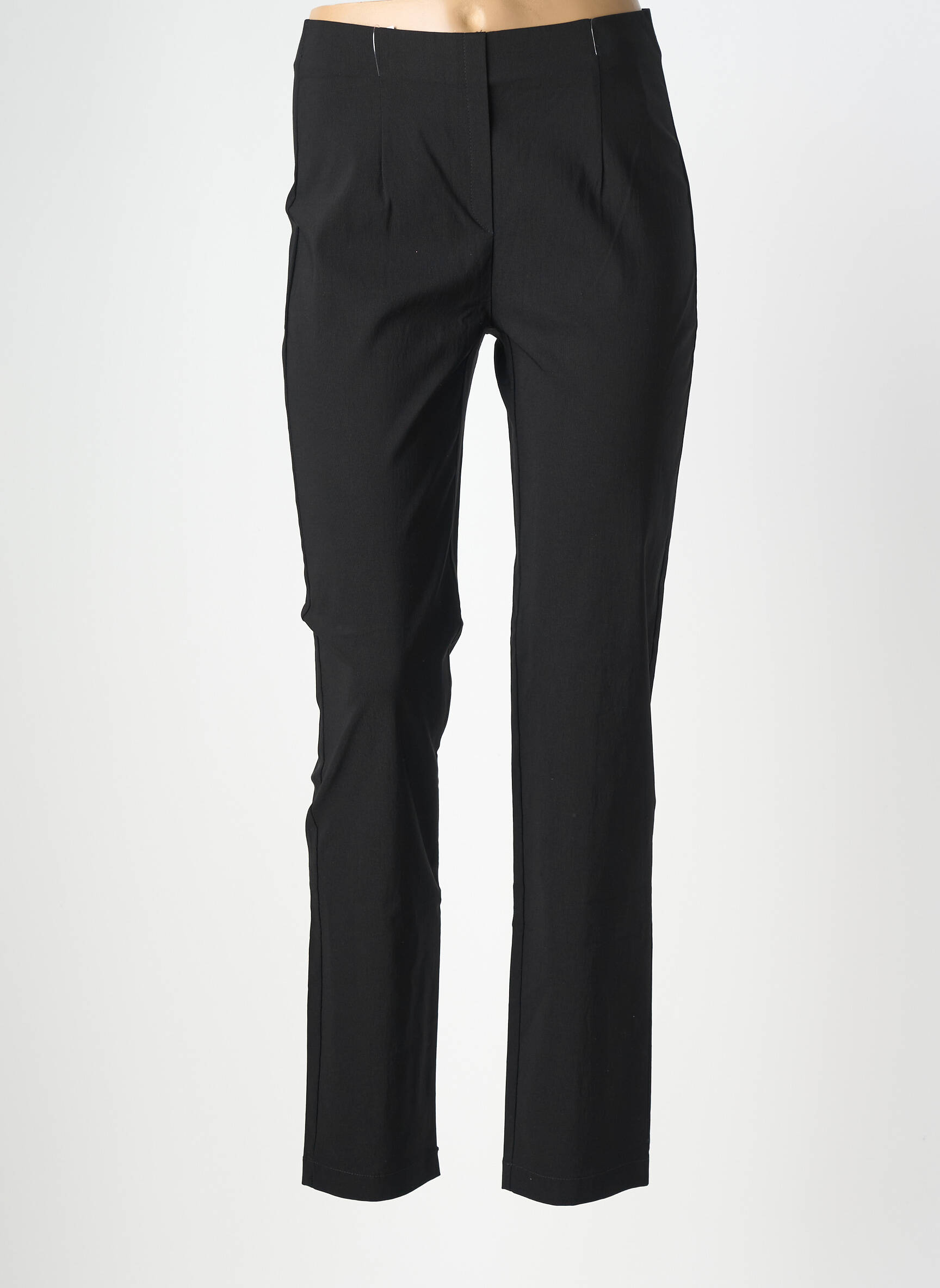 Pantalon slim talie înaltă talie înaltă negru ANNA MONTANA femeie